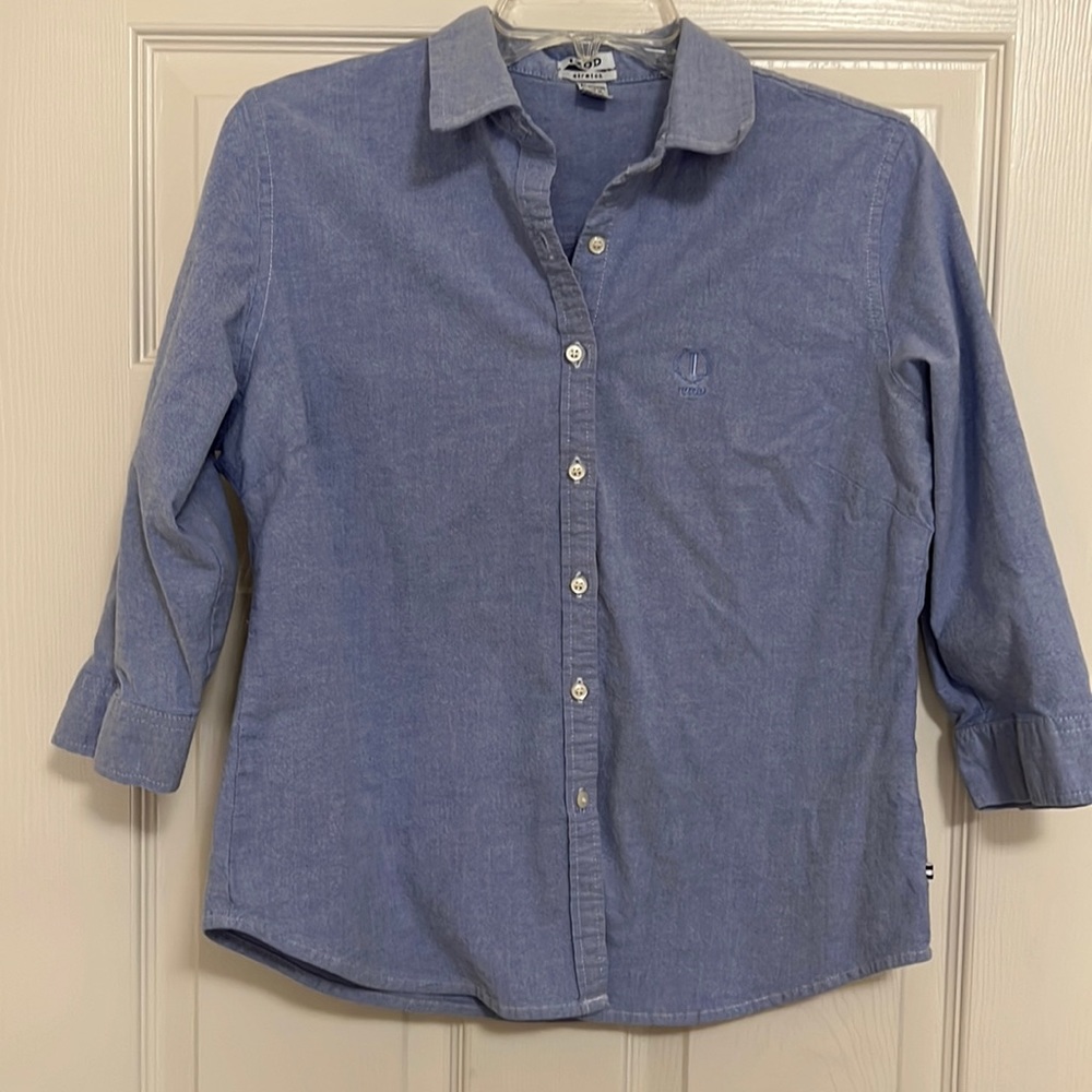 IZOD button down blouse, size M - image 1